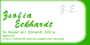 zsofia eckhardt business card
